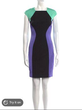 Versace Collection Colorblock Bodycon Dress Size IT 40 / Approx US 4